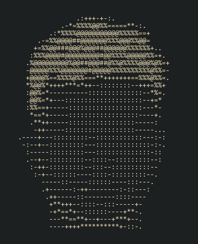 Kyriakos Ntanakas ASCII portrait